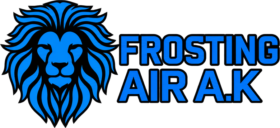 Frosting Air A.K — logo original com leão azul
